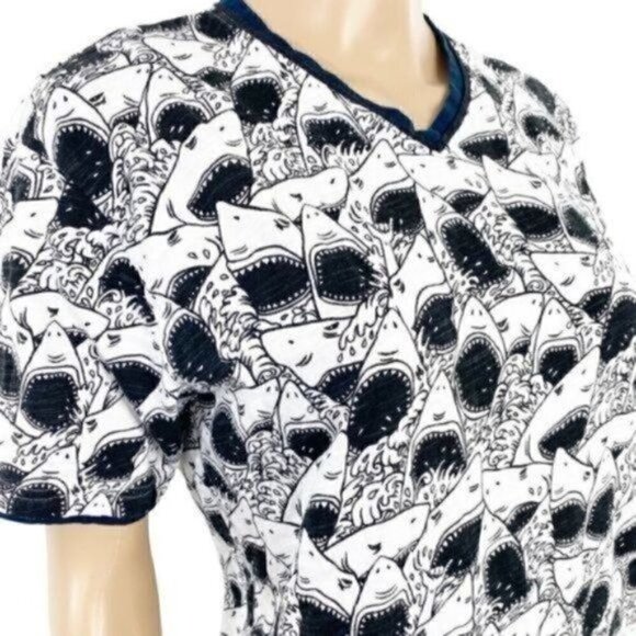 American Republic Shark short sleeve T-shirt sz M - Picture 4 of 7